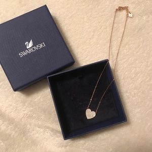 Heart Shaped Swarovski Crystal Necklace